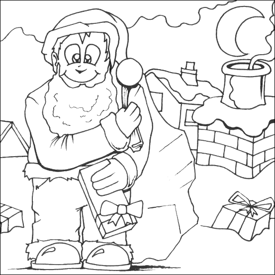 Święty Mikołaj kolorowanki